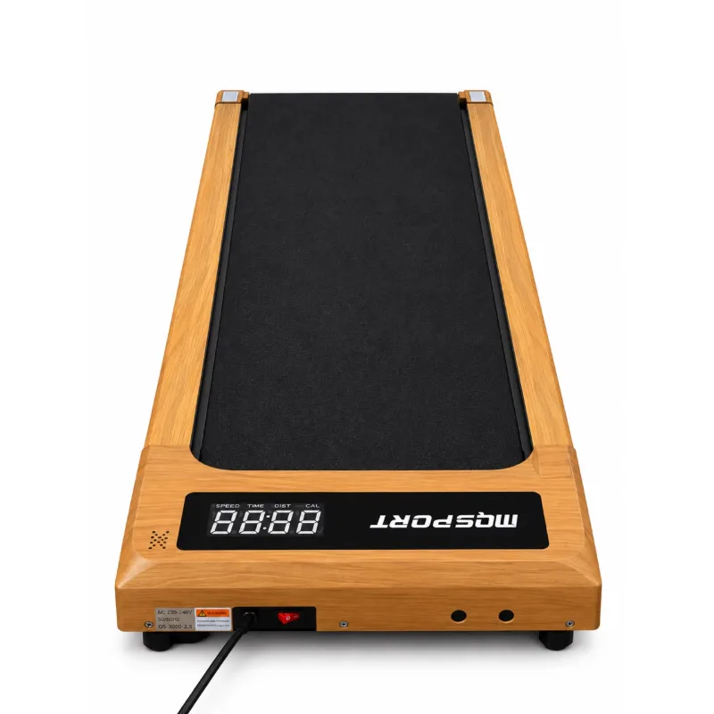 Tapis de marche compact finition bois