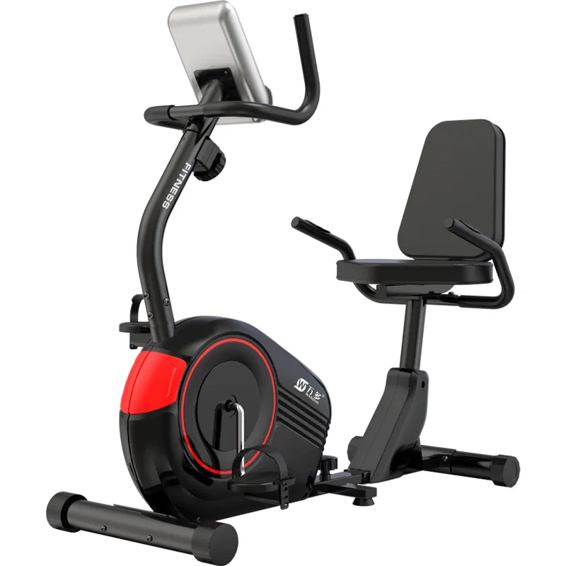 Vélo d’appartement semi-allongé à résistance magnétique